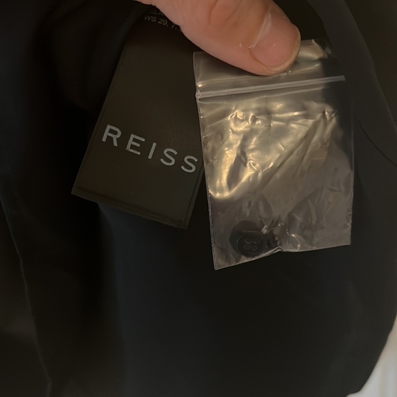 Reiss Women's Black Isla Lurex Print Dress 💥Firm Price💥 - Picture 11 of 13